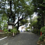 お寺の付近
